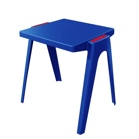 En Core - Connect Desk Size 6 - Royal Blue - Groove Cherry Red